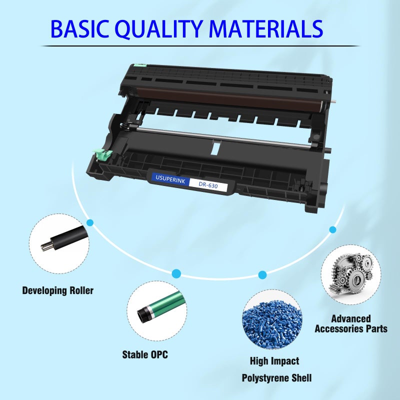 SuperInk 1 Pack Compatible DR630 Drum Unit Replacement for Brother DR630 DR-630 to Use with HL-L2300D HL-L2320D HL-L2340DW HL-L2360DW HL-L2380DW DCP-L2540DW MFC-L2700DW Printer (No Toner) - Image 4